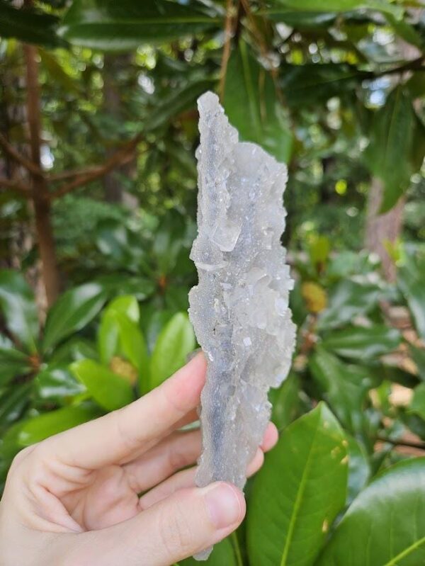 Rare! Quality Blue Chalcedony Apophyllite Specimen: Druzy Crystal from Nashik, India - Image 10