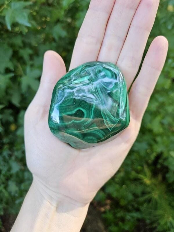 Polished Green Malachite Stone: Quality Congo Mineral Specimen, 2.75" - Image 2
