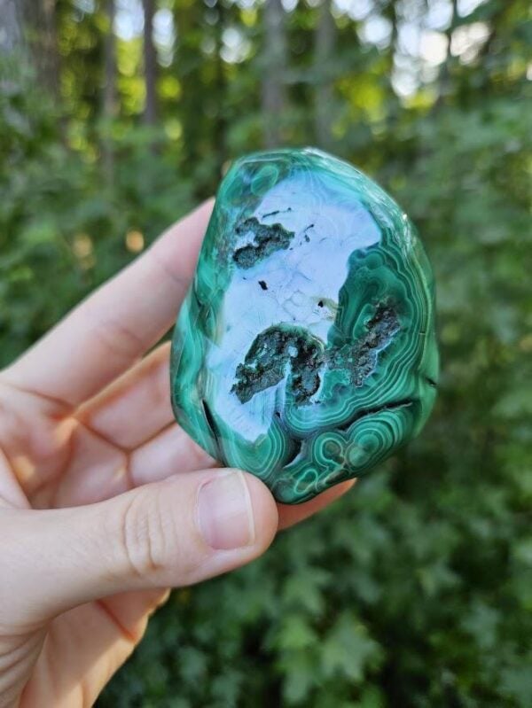 Polished Green Malachite Stone: Quality Congo Mineral Specimen, 2.75" - Image 5