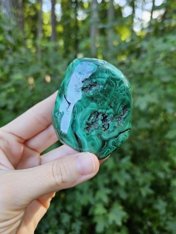 Polished Green Malachite Stone: Quality Congo Mineral Specimen, 2.75" - Image 6