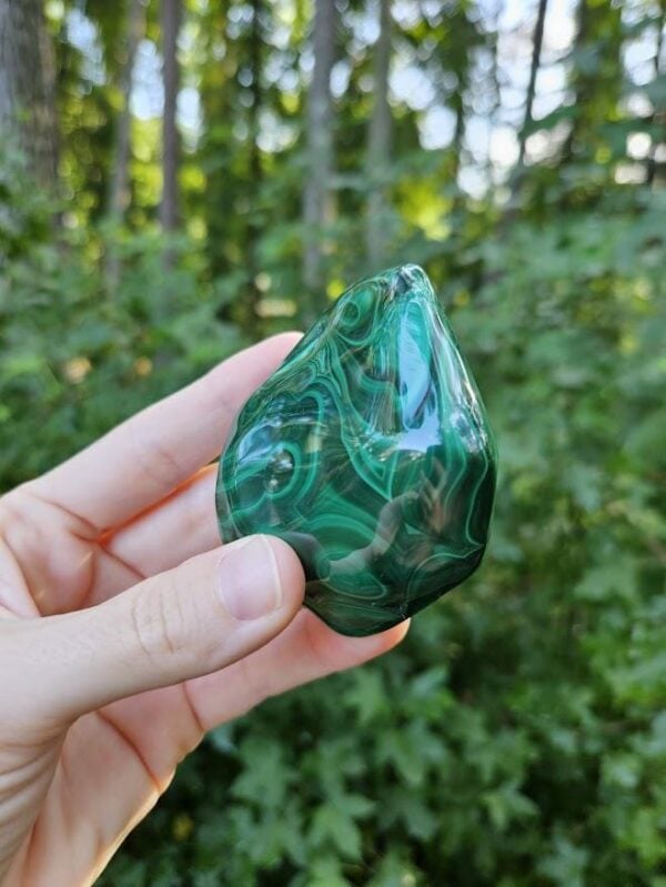 Polished Green Malachite Stone: Quality Congo Mineral Specimen, 2.75" - Image 8