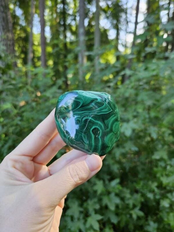 Polished Green Malachite Stone: Quality Congo Mineral Specimen, 2.75" - Image 3