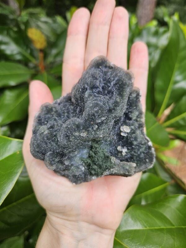 Blue Chalcedony Crystal Cluster: Natural Green Julgoldite - Image 5