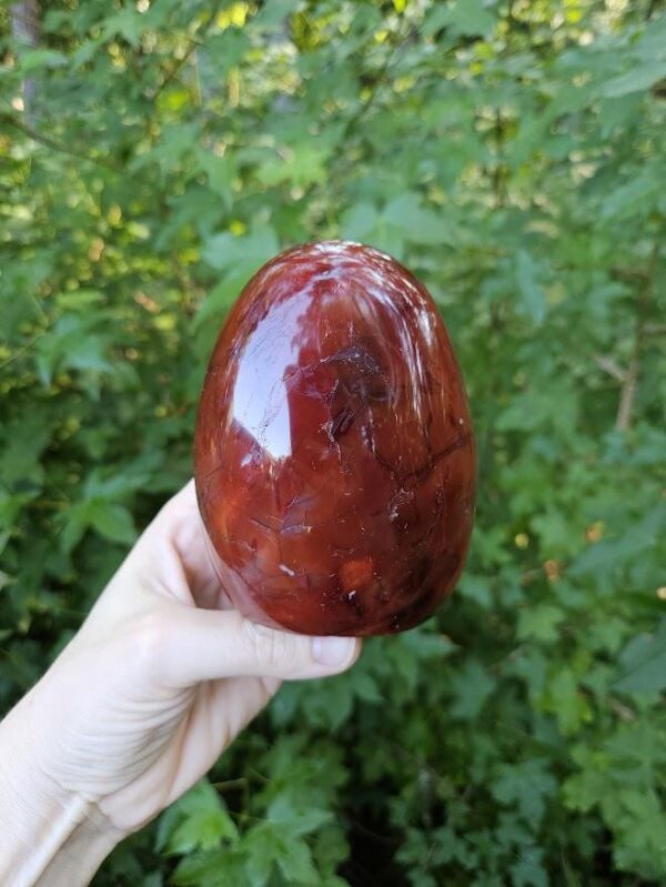 Polished Carnelian Freeform: Sacral Chakra Crystal, Cut Base - Image 4