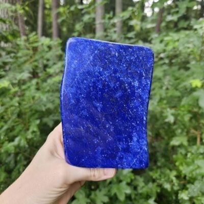 Polished Lapis Lazuli Freeform: Afghan Blue Stone for Intuition