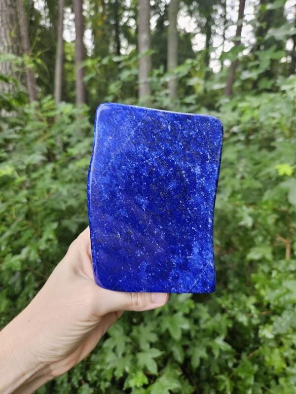 Polished Lapis Lazuli Freeform: Afghan Blue Stone for Intuition