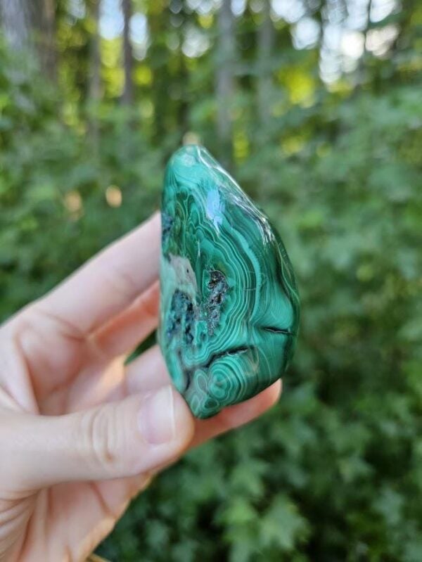 Polished Green Malachite Stone: Quality Congo Mineral Specimen, 2.75" - Image 4