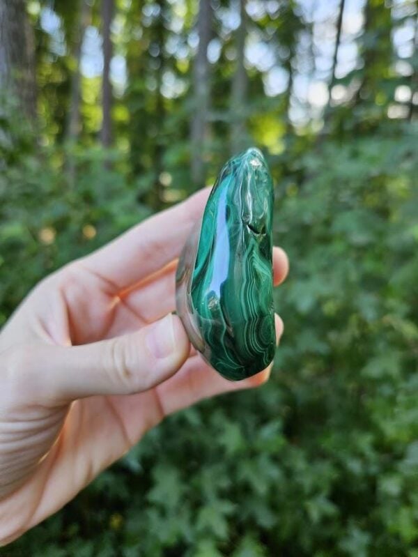 Polished Green Malachite Stone: Quality Congo Mineral Specimen, 2.75" - Image 7