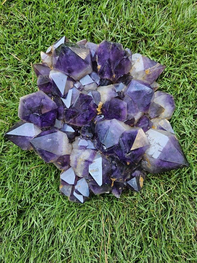 12 LB XL Congo Amethyst Cluster: Natural Purple Crystal, Home Decor - Image 4