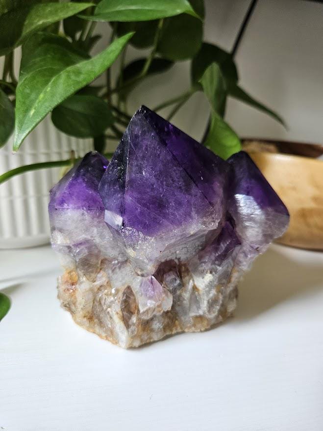 Quality Congo Amethyst Cluster, 2.8 LB: Purple Crystal Home Decor, Meditation - Image 10