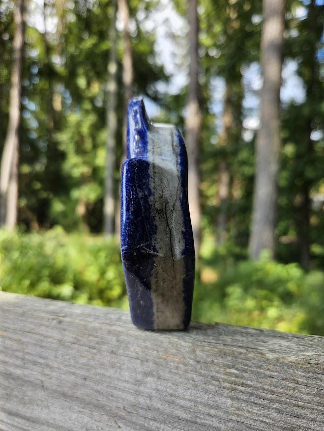 Polished Lapis Lazuli Freeform: Blue Stone for Intuition, Afghanistan - Image 5