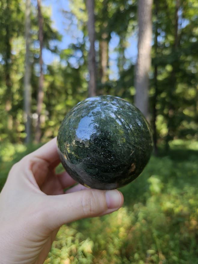 Large Nephrite Jade Sphere: Polished Jade Stone, Afghanistan, Good Luck Stones - Image 9