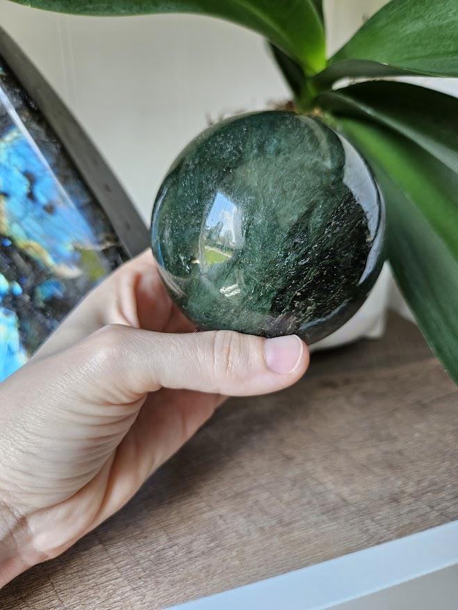 Large Nephrite Jade Sphere: Polished Jade Stone, Afghanistan, Good Luck Stones - Image 7