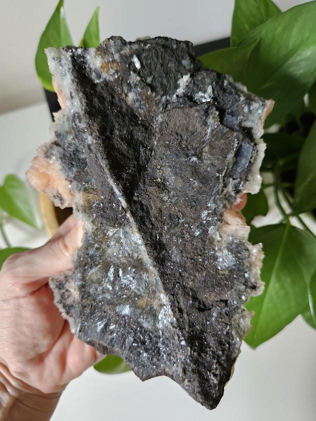 Quality Blue Chalcedony Peach Stilbite Crystal: Natural Crystal Cluster from India - Image 10