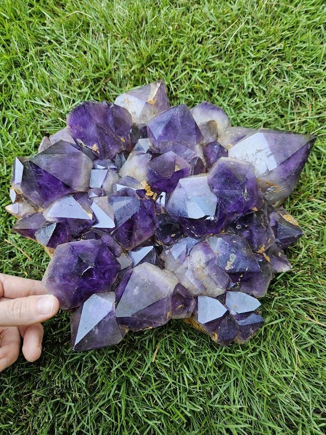12 LB XL Congo Amethyst Cluster: Natural Purple Crystal, Home Decor - Image 5
