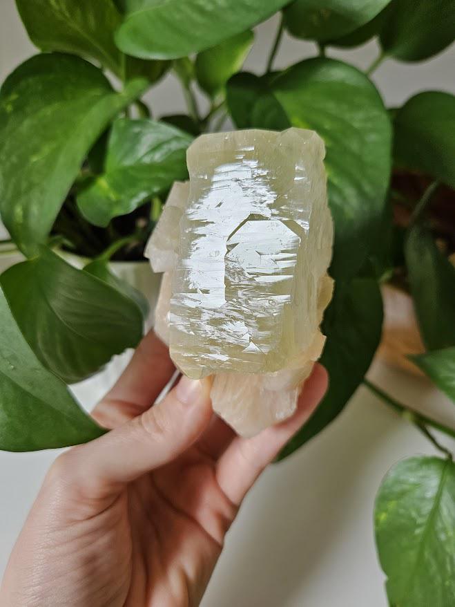 Quality Green Apophyllite and Peach Stilbite Cluster: Natural Crystal Specimens, India - Image 9