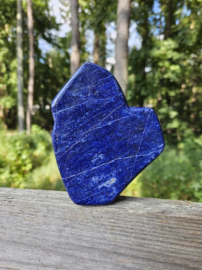 Polished Lapis Lazuli Freeform: Blue Stone for Intuition, Afghanistan