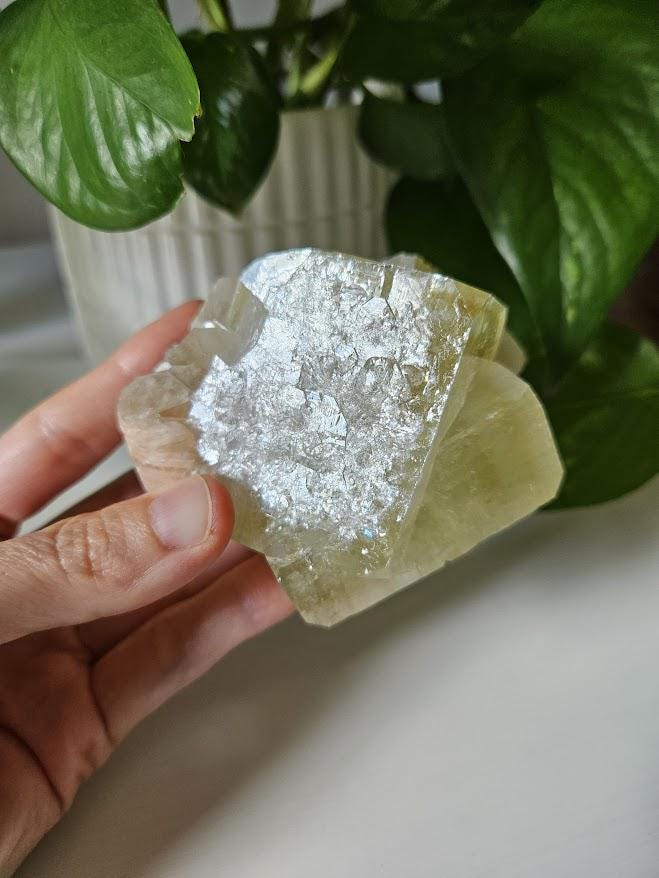 Quality Green Apophyllite and Peach Stilbite Cluster: Natural Crystal Specimens, India - Image 5