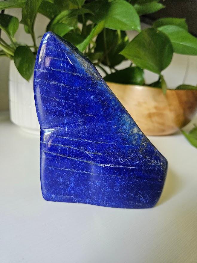 Polished Lapis Lazuli Stone: Blue Lapis Freeform from Afghanistan, Intuition - Image 3