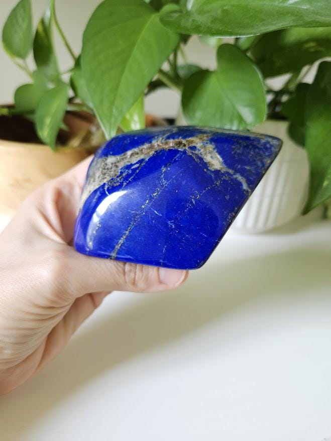Polished Lapis Lazuli Freeform: Intuition Stone, Afghanistan Origin - Image 7