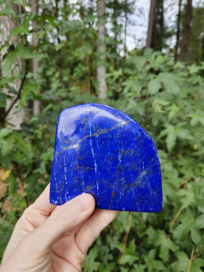 Quality Lapis Lazuli Freeform: Polished Lapis Stone from Afghanistan, Intuition - Image 10
