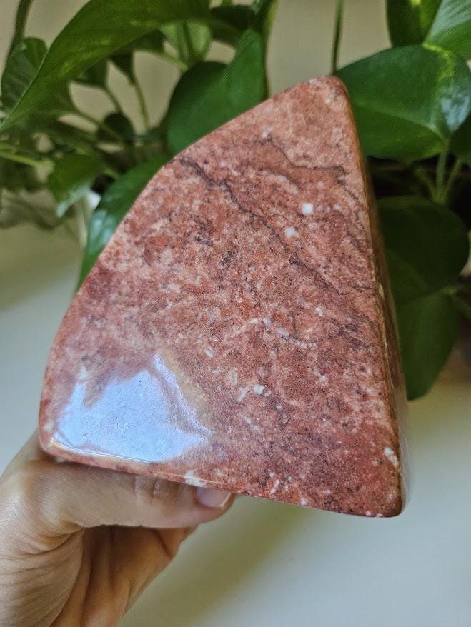 Quality Strawberry Jasper Freeform: Heart Chakra Crystals, Natural Home Decor - Image 5