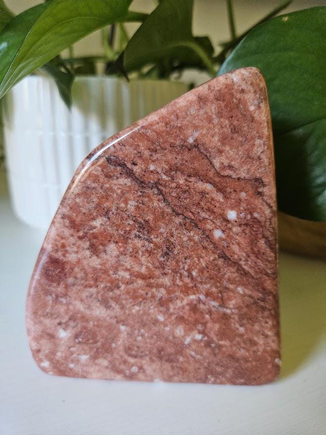 Quality Strawberry Jasper Freeform: Heart Chakra Crystals, Natural Home Decor - Image 2