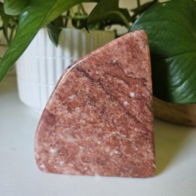 Quality Strawberry Jasper Freeform: Heart Chakra Crystals, Natural Home Decor