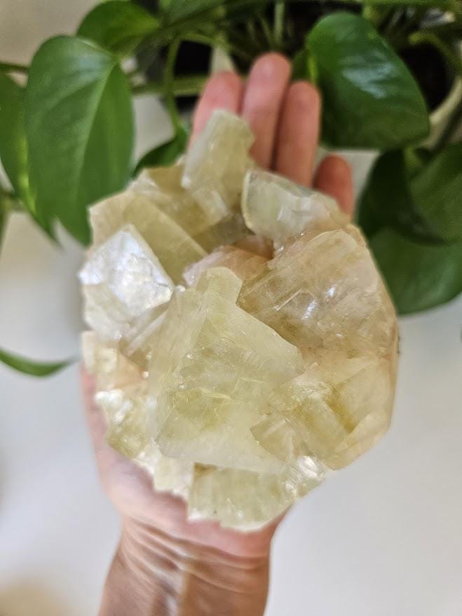 Green Apophyllite and Peach Stilbite Cluster: Natural Crystal Specimens, India - Image 2