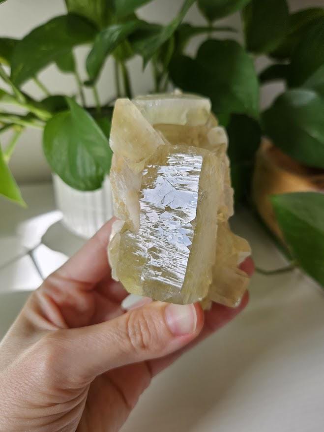 Quality Green Apophyllite and Peach Stilbite Cluster: Natural Crystal Specimens, India - Image 4