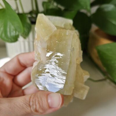 Quality Green Apophyllite and Peach Stilbite Cluster: Natural Crystal Specimens, India