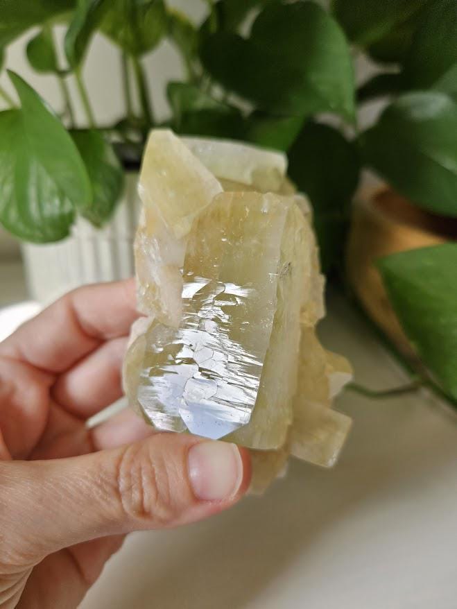 Quality Green Apophyllite and Peach Stilbite Cluster: Natural Crystal Specimens, India