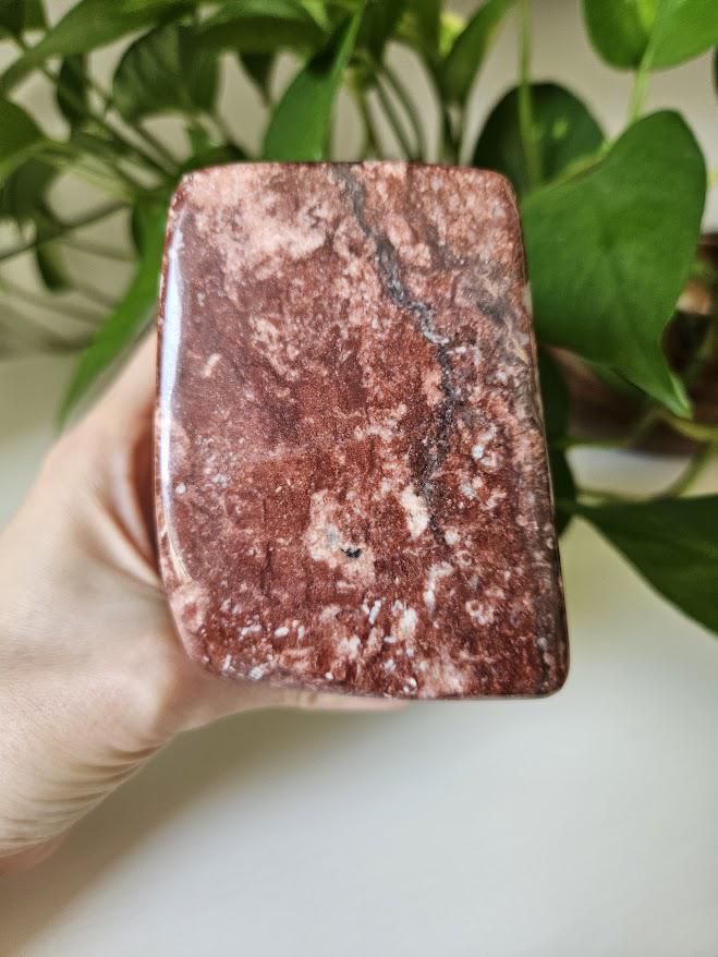 Quality Strawberry Jasper Freeform: Heart Chakra Crystals, Natural Home Decor - Image 10
