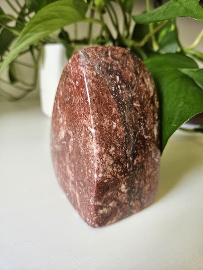 Quality Strawberry Jasper Freeform: Heart Chakra Crystals, Natural Home Decor - Image 3