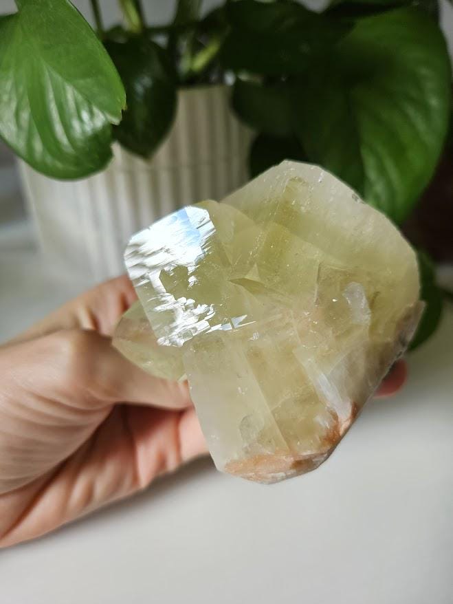 Quality Green Apophyllite and Peach Stilbite Cluster: Natural Crystal Specimens, India - Image 6