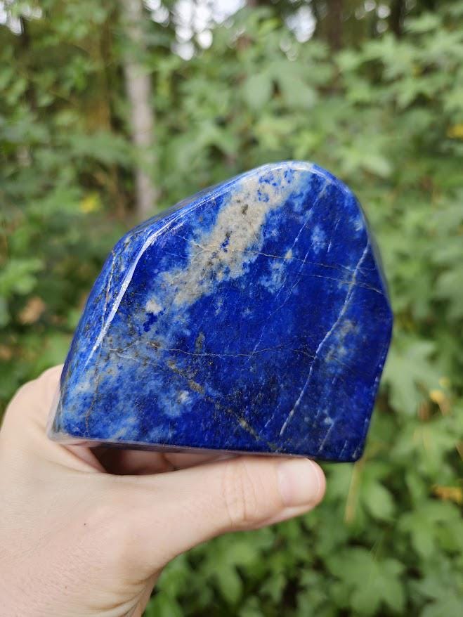 Quality Lapis Lazuli Freeform: Polished Lapis Stone from Afghanistan, Intuition - Image 3