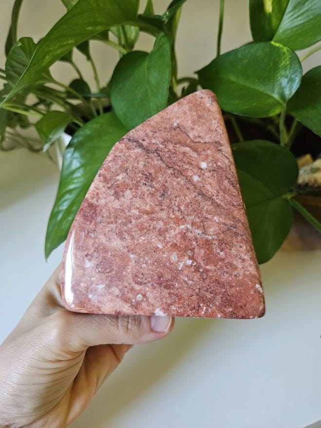 Quality Strawberry Jasper Freeform: Heart Chakra Crystals, Natural Home Decor - Image 6