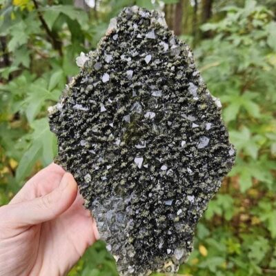 Large Forest Quartz Cluster: Turkish Epidote and Quartz Crystal