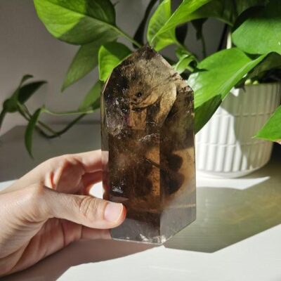Quality Smoky Quartz Point: Bahia, Brazil - Large Polished Crystals