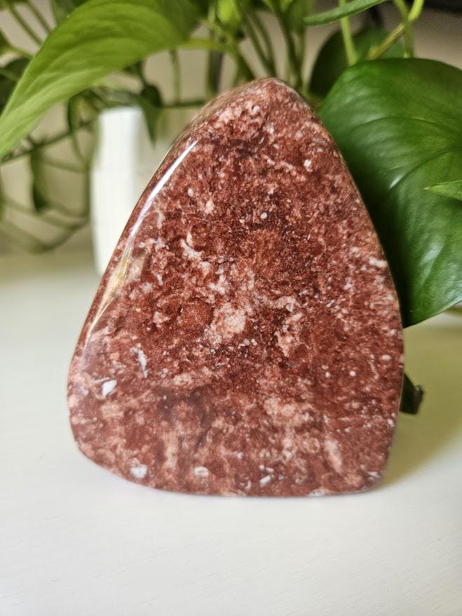 Quality Strawberry Jasper Freeform: Heart Chakra Crystals, Natural Home Decor - Image 4