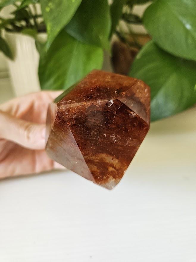 Quality Smoky Quartz Crystal with Hematite Inclusions: Bahia, Brazil - Root Chakra - Image 5