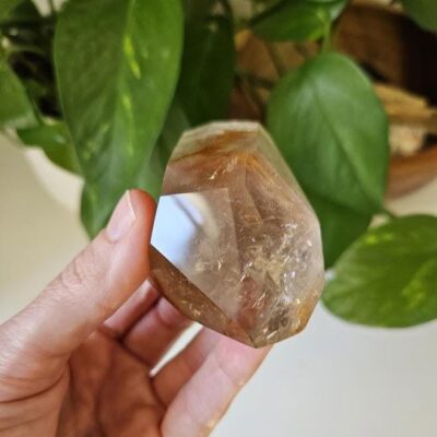 Quality Smoky Quartz Crystal with Hematite Inclusions: Bahia, Brazil - Root Chakra
