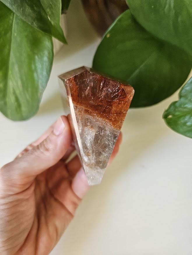 Quality Smoky Quartz Crystal with Hematite Inclusions: Bahia, Brazil - Root Chakra - Image 8