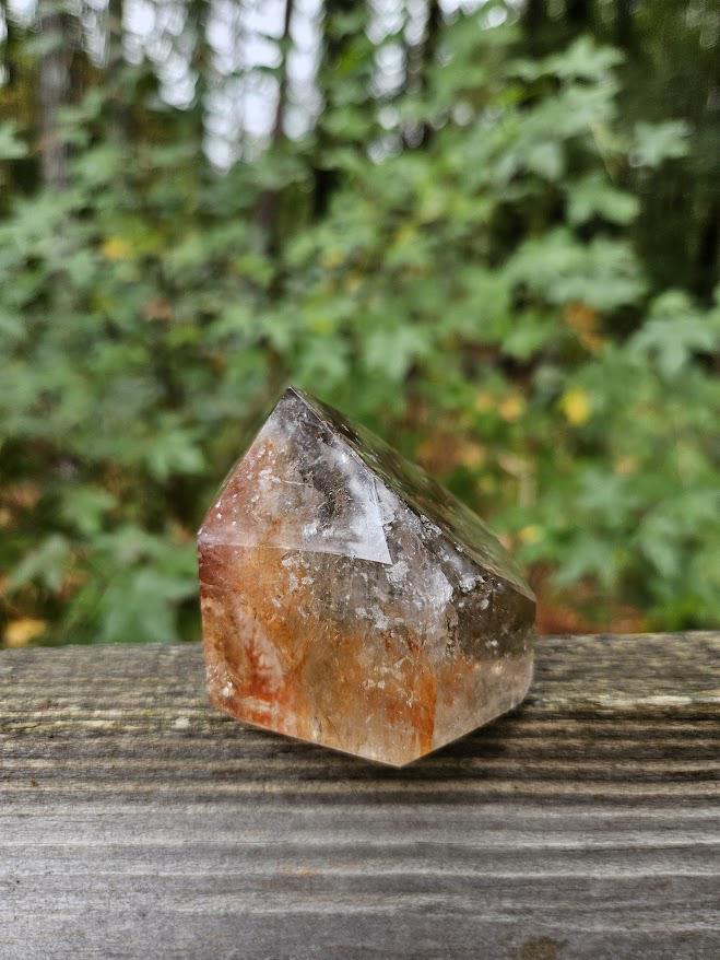 Quality Smoky Quartz Crystal with Hematite Inclusions: Bahia, Brazil - Root Chakra - Image 4