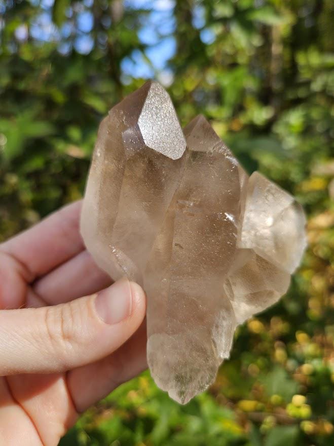 Natural Smoky Quartz Cluster: Bahia, Brazil Crystal - Grounding Crystals