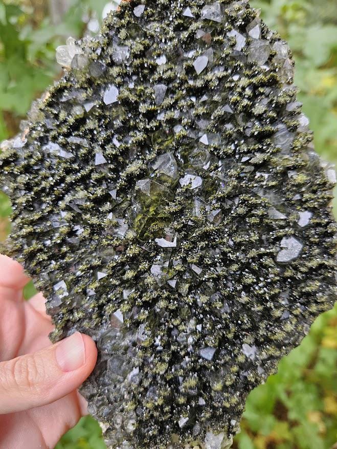 Large Forest Quartz Cluster: Turkish Epidote and Quartz Crystal - Image 3
