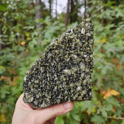 Large Forest Quartz Cluster: Turkish Epidote and Quartz Crystal