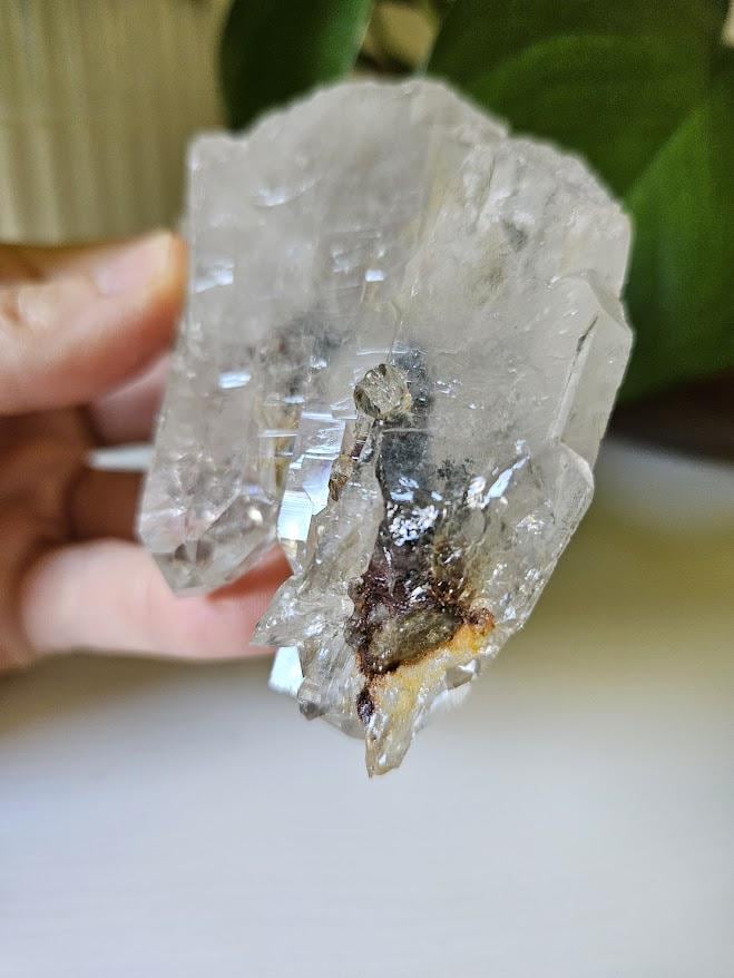Lodolite Clear Quartz: Raw and Polished Brazilian Crystal - Image 3
