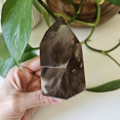 Quality Smoky Quartz Point: Bahia, Brazil - Natural Home Decor