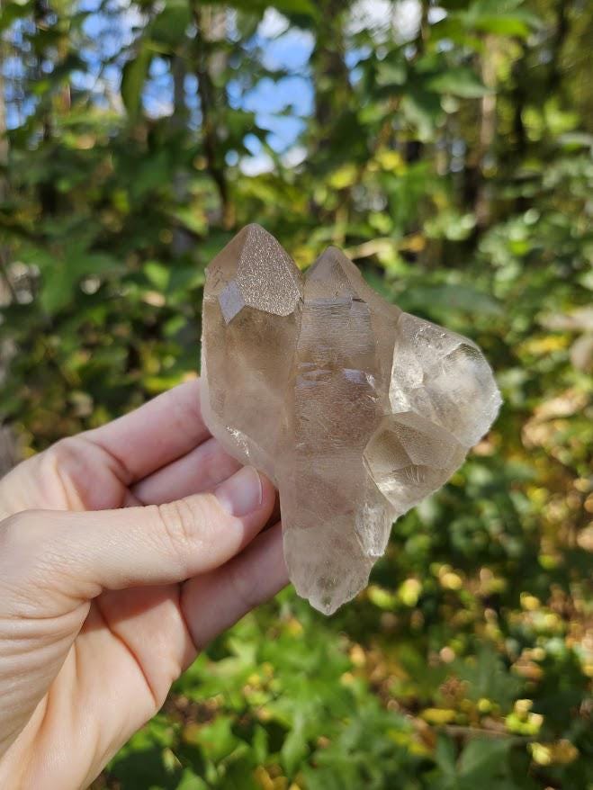 Natural Smoky Quartz Cluster: Bahia, Brazil Crystal - Grounding Crystals - Image 6